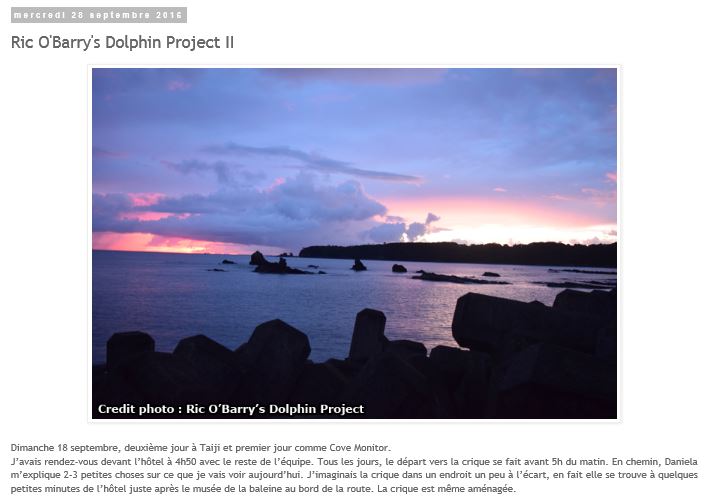 Ric O’Barry’s Dolphin Project : Taiji 2 par Sébastien Blanc