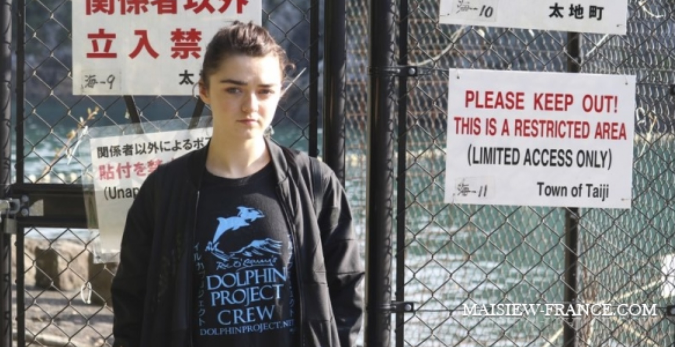 Maisie Williams est à Taiji (Japon) !