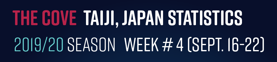 Chasse au dauphin à Taïji (Japon) – Bilan semaine du 16 au 22 septembre 2019 #4