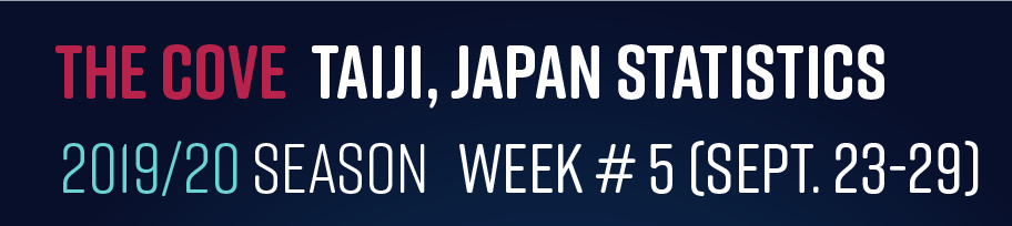 Chasse au dauphin à Taïji (Japon) – Bilan semaine du 23 au 29 septembre 2019 #5