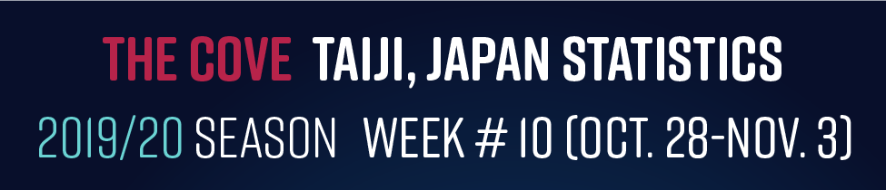 Chasse au dauphin à Taïji (Japon) – Bilan semaine du 28 octobre au 03 novembre 2019 #10