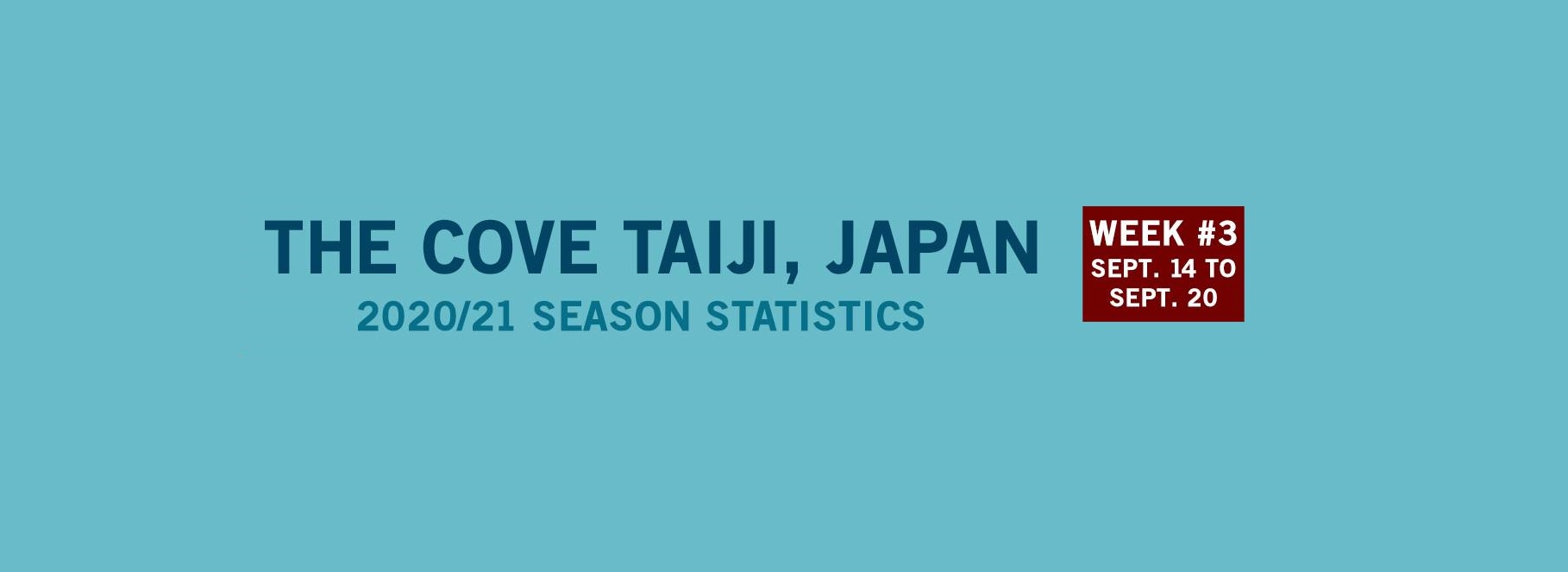 Chasse au dauphin à Taïji (Japon) – Bilan semaine du 14 au 20 septembre 2020 #03