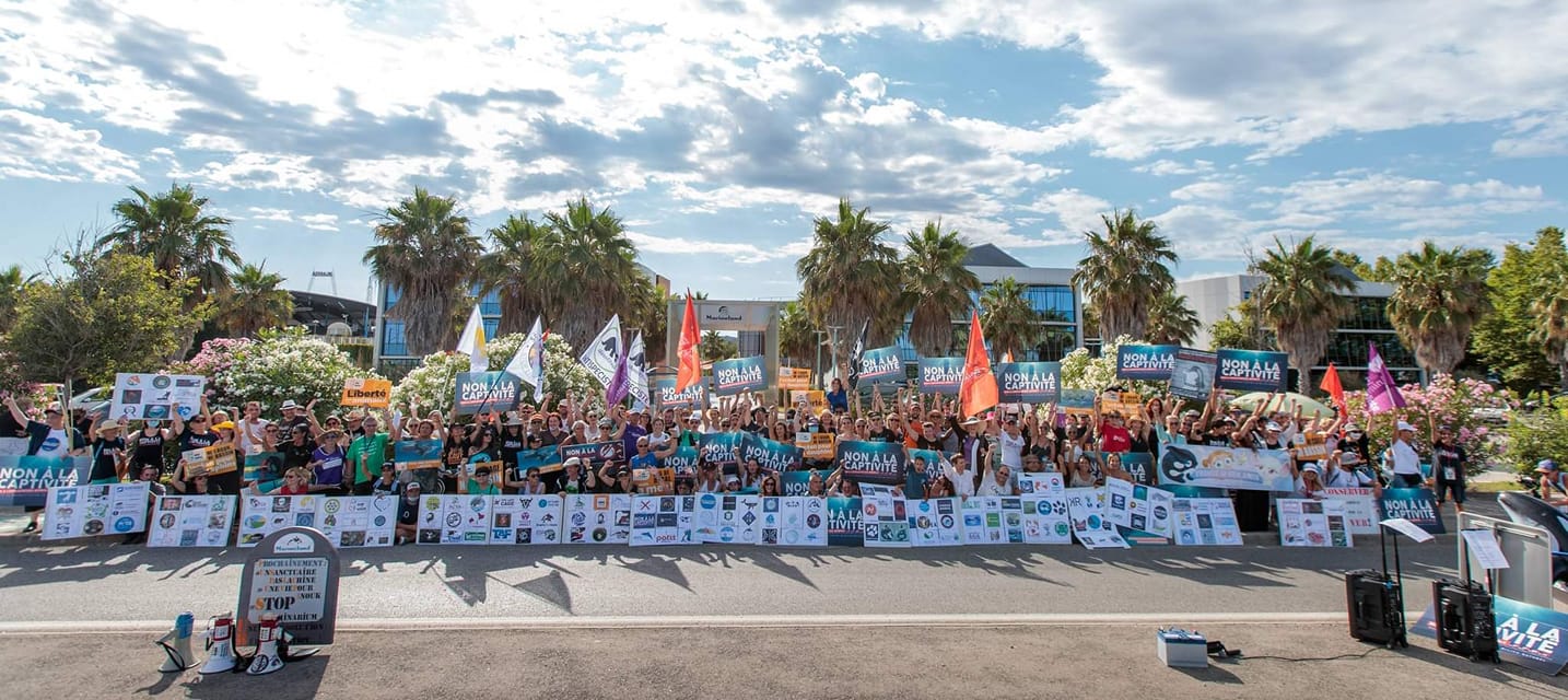 Manifestation au Marineland d’Antibes ~ Le 18 juillet 2021